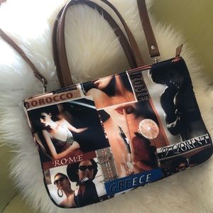 Graphic Print Handbag